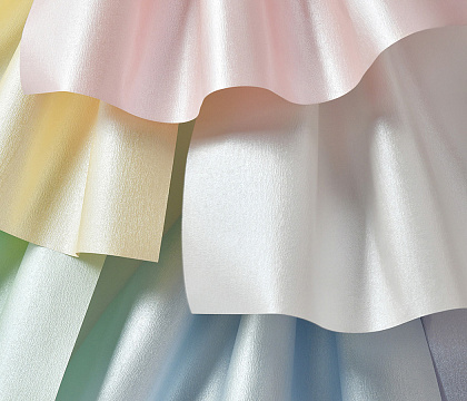 Упаковочная бумага с перламутровым отливом 53 см* 4 ярда, 120 г/м², белый