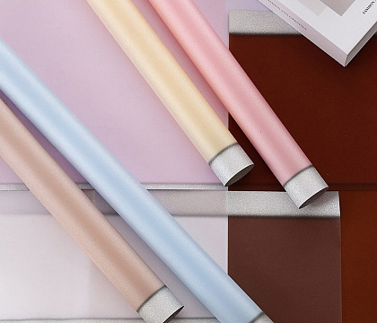 Упак. материал флористическая пленка "Люрекс", 120 мкр, 57 см х 57 см, 10 листов/упак., белый