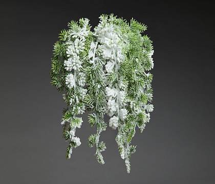 Ветка декоративная заснеженная, 48 см.