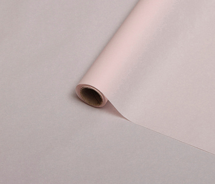 Упаковочный материал Тишью, 58 см х 10 м, нежно-розовый
