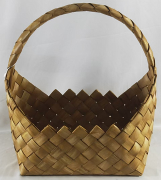 Корзина плетеная (секвойя), 38x26x15/26x41 B:30x20 см, 1 шт., натуральный