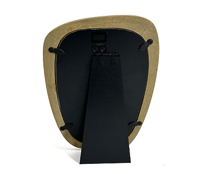 Фоторамка декоративная из дерева, асимметричная, со стеклом, 13x18 см