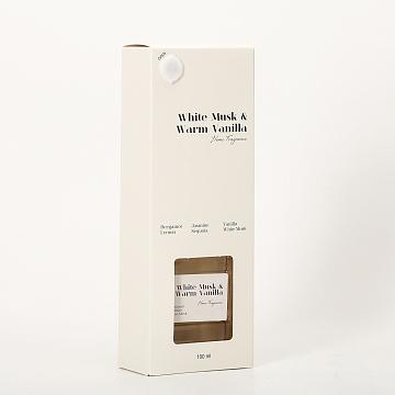 Ароматический диффузор с палочками 100 мл., White Musk & Warm Vanilla/Белый мускус и теплая ваниль