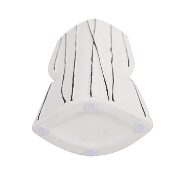 Ваза керамическая, цвет белый, 11*7*24,5 см