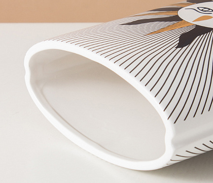 Керамическая декоративная ваза серия "Солнце", 17*8,5*32,5 см