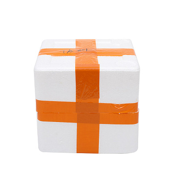 Ваза керамическая, цвет бежевый, 14,5*14,5*13 см