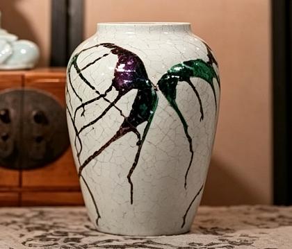 Ваза керамическая "Колор", декоративная, цвет микс, 30*19 см.