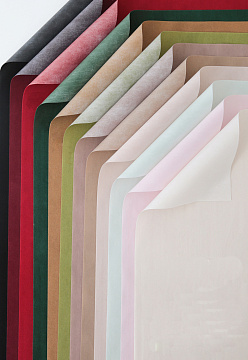 Водостойкий упаковочный материал "Бархат", 53 см*6 ярдов, 75 г/м², винный