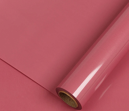 Упаковочный материал Лаковая пленка, 65 мкр, 58 см х 10 м, винный