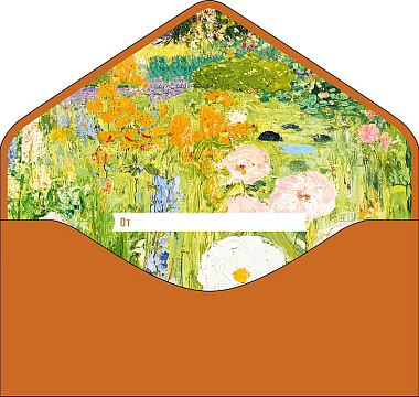 Открытка-конверт "С Днем Рождения!", размер: 9,3х19 см, в упак. 1 шт.