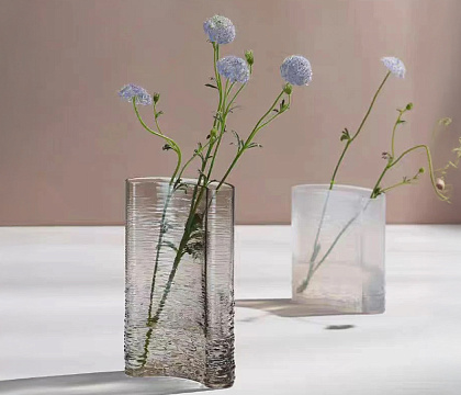 prev . Ваза стеклянная D16 * H27 см, 1 шт., серый