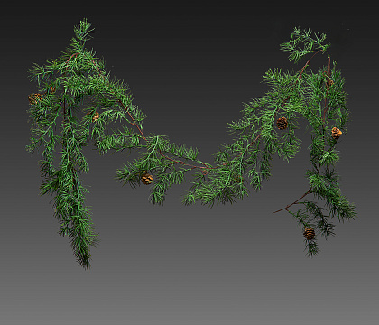 Гирлянда декоративная  180 см., 1 шт.