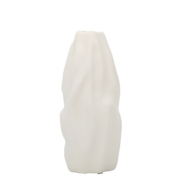 Ваза керамическая, цвет белый, 11*25 см