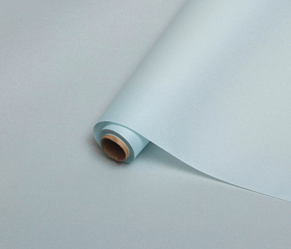 Упаковочный материал флористическая пленка "Органик", 70 мкр, 58 см х 10 м, молочный