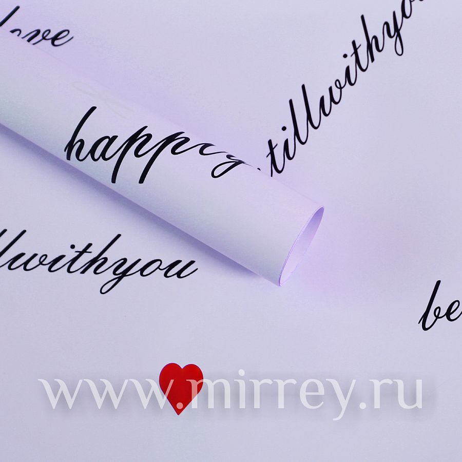 Упак. материал флористическая пленка "Romantic", 65 мкр, 58 см х 10 м, сиреневый