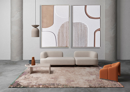 Панно "Эко I", 100% ручная работа, рама пластиковая, 60x90