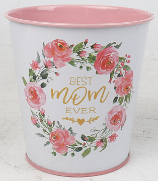 Декоративное кашпо "Магическая красота " D10XH10 см B:D7.5 см, 1 шт.