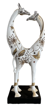 Статуэтка декоративная "Жирафы", полирезина, 15*9,5*36,5 см