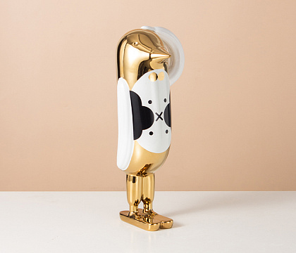 Статуэтка декоративная серия "Рэди", керамика, цвет золото, 14,5*17*34 см