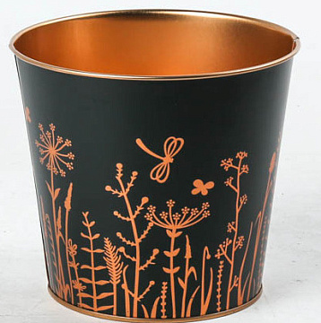 Декоративное кашпо "На лугу" D15XH13,5CM/B11,5, металл