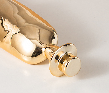 Статуэтка декоративная, керамика, цвет золото, 13*8,5*33 см