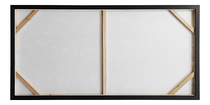 Картина "Цветы у прибоя", 100% ручная работа, рама пластиковая, 70x140