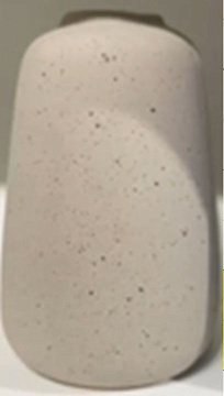 Ваза керамическая, цвет темно-песочный, 9,5*9,5*15,5 см.