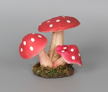 Декоративная композиция грибочки, 12*10*9 см