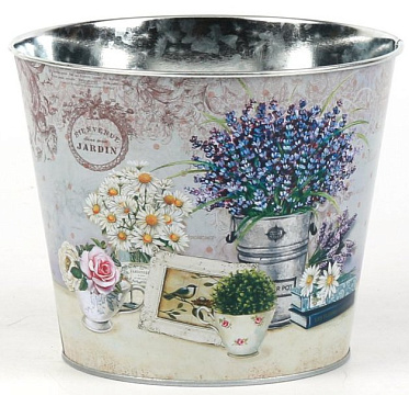 Декоративное кашпо "Поэзия" D17.5XH14,3CM/B13, металл