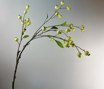 Ветка декоративная с ягодами, 115 см, 1 шт.