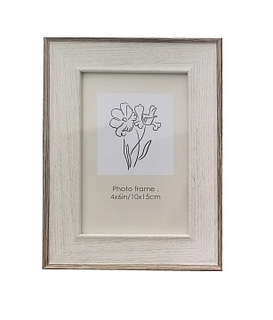 Фоторамка декоративная из МДФ со стеклом "Классик", цвет светлое дерево, 10x15 см