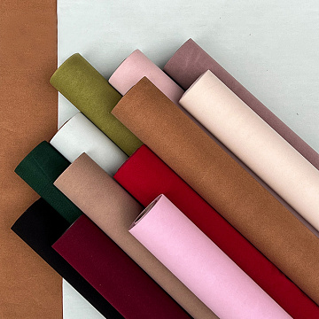 Водостойкий упаковочный материал "Бархат", 53 см*6 ярдов, 75 г/м², винный