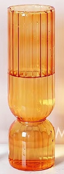  Ваза стеклянная D5* H17,  1 шт., оранжевый