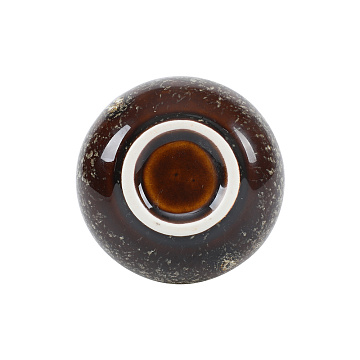 Ваза керамическая, цвет желтый, 8*10,9 см