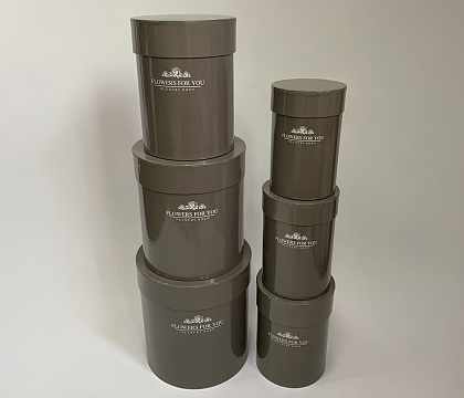 Набор коробок 22,5x24 см, 20x22 см, 16,5x21 см, 15x20 см, 12x18 см, 5 шт., стальной