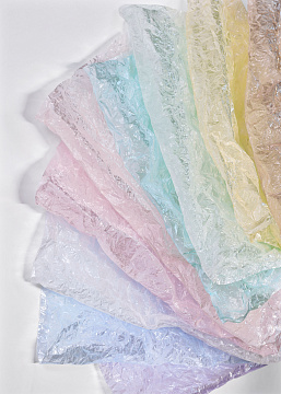 Упак. материал флористическая пленка со стеклянной текстурой , 60 мкр, 56 см х 10 м, винный