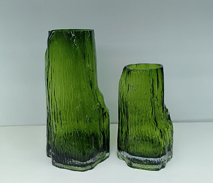 Ваза стеклянная D17 * H29, 1 шт.,  зеленый