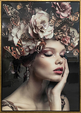 Постер "Красота II" c глянцевым покрытием, рама пластиковая, 50*70*3,5