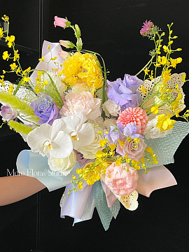 Упаковочная бумага с перламутровым отливом 53 см* 4 ярда, 120 г/м², белый