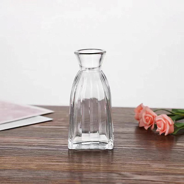 Ваза стеклянная D5,2 * H11, 1 шт.,прозрачный