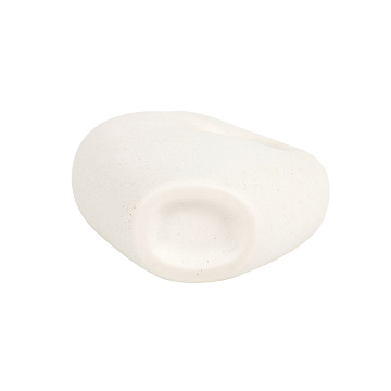 Набор декоративных керамических ваз 3 шт.: 13*20/10,5*10/10*17,5 см., цвет белый