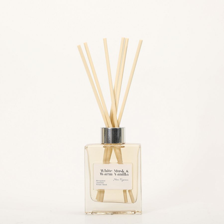 Ароматический диффузор с палочками 100 мл., White Musk & Warm Vanilla/Белый мускус и теплая ваниль