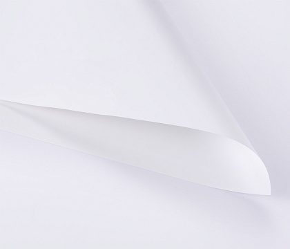 Упак. материал флористическая пленка матовая, 55 мкр, 58 см х 10 м, белый