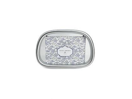 Фоторамка декоративная из МДФ серия "Рондо", цвет серебро, со стеклом, 18x13 см