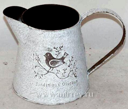 Кувшин  металлический 9*14*12, 1 шт., серебряный