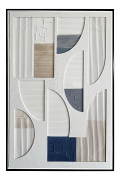 Панно "Лофт", 100% ручная работа, рама пластиковая, 80x120