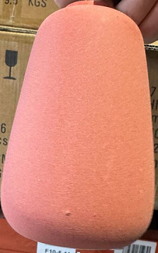 Ваза керамическая, цвет бордовый,  9,5*9,5*15,5 см.