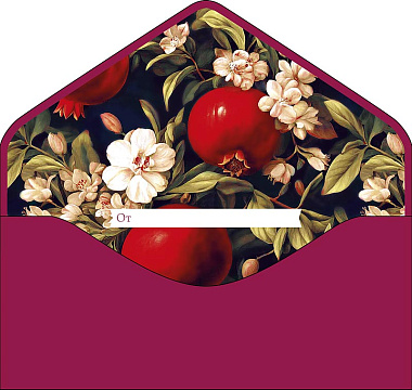 Открытка-конверт "С Днем Рождения!", размер: 9,3х19 см, в упак. 1 шт.