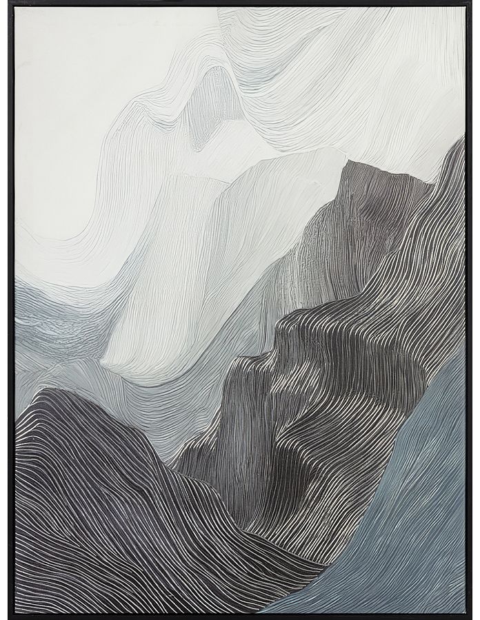 Картина "Анфини I" с тиснением, рама пластиковая, 80x60x2,8