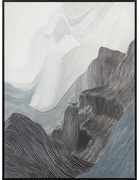 Картина "Анфини I" с тиснением, рама пластиковая, 80x60x2,8